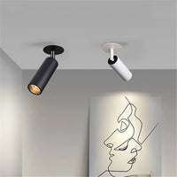 Spot plafond LED Tube : Blanc ou Noir | Marco Lucetti