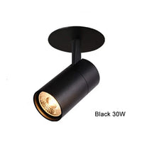 Spot plafond LED Tube : Blanc ou Noir | Marco Lucetti Noir 30W / 3000K