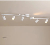 Spot Plafond pour Dressing et Chambre, Éclairage sur Rail | Marco Lucetti 6 têtes blanches / Blanc chaud