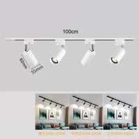 Spot Plafond pour Dressing et Chambre, Éclairage sur Rail | Marco Lucetti Suivi 4 lumière W / Blanc chaud