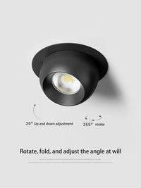 Spot Projecteur LED Encastré Plafonnier - Angle Réglable - Foco Rotatif - 7W - pour Salon Maison | Marco Lucetti