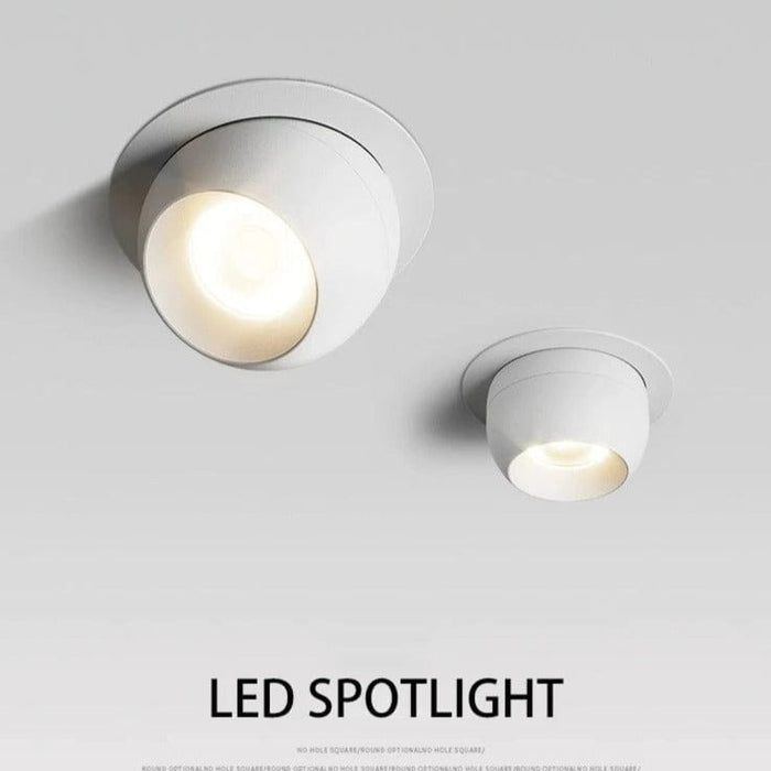 Spot Projecteur LED Encastré Plafonnier - Angle Réglable - Foco Rotatif - 7W - pour Salon Maison | Marco Lucetti