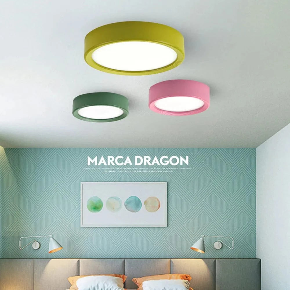 Spot rond LED Downlight moderne coloré plafonnier monté en Surface - Éclat Illuminateur | Marco Lucetti