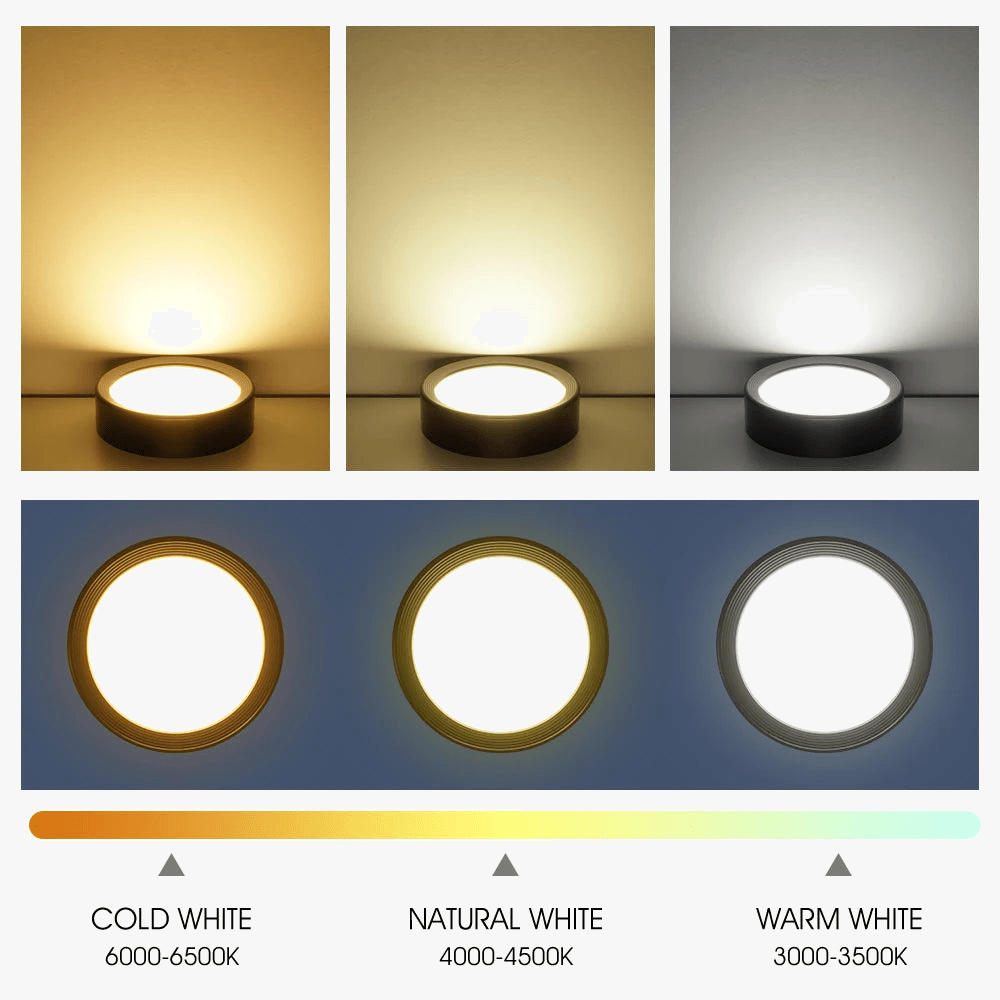 Spot rond LED Downlight moderne coloré plafonnier monté en Surface - Éclat Illuminateur | Marco Lucetti