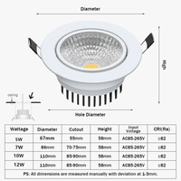 Spot Super lumineux encastré LED Dimmable Downlight COB - Luminex Ultra Glow | Marco Lucetti