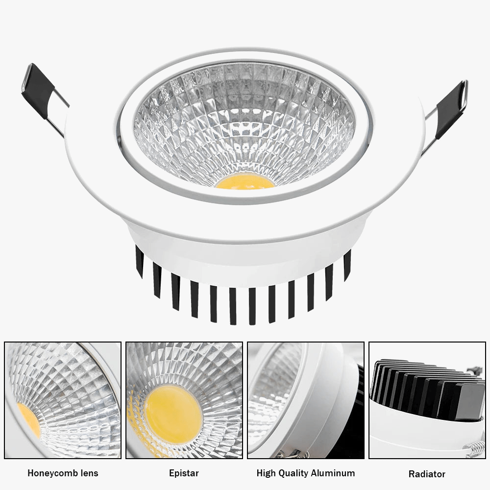 Spot Super lumineux encastré LED Dimmable Downlight COB - Luminex Ultra Glow | Marco Lucetti
