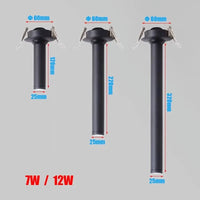 Spot Tube Long encastré LED - Noir/Blanc - 12W | Marco Lucetti