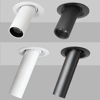 Spot Tube Long encastré LED - Noir/Blanc - 12W | Marco Lucetti