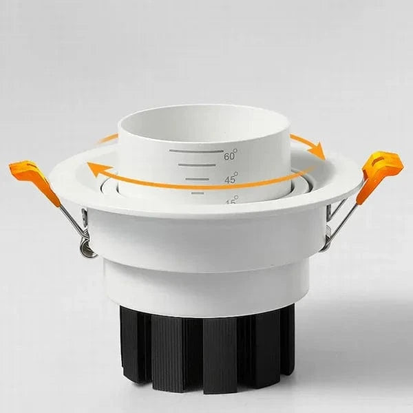 Spot Zoom intégré dimmable encastré 15-60° COB - Marque ZoomTech | Marco Lucetti BLANC / Blanc chaud 3000k | 15W