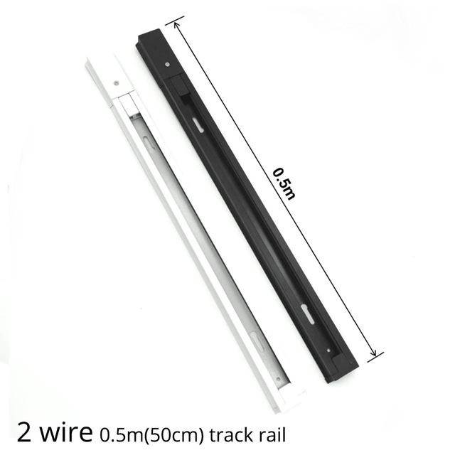 SpotLED Fix - Noir ou Blanc | Marco Lucetti 0.5m track rail / Noir