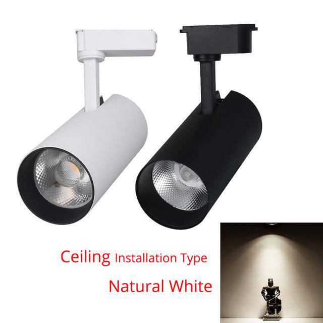 SpotLED Fix - Noir ou Blanc | Marco Lucetti Ceiling-Natural / Noir