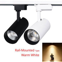 SpotLED Fix - Noir ou Blanc | Marco Lucetti Rail-Mounted-warm / Noir