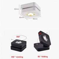 Spotlight360 - Plafonniers LED 360 degrés Rotatifs Downlights à Technologie COB LED, Installation en Surface | Marco Lucetti