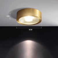 Spots Nordics Luxe LED Cuivre Circulaire | Marco Lucetti Diamètre 8cm / Lumière chaude / 7W