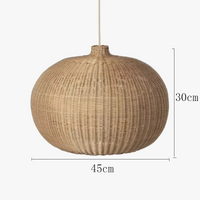 Suspension Village Rotin Style Chinois