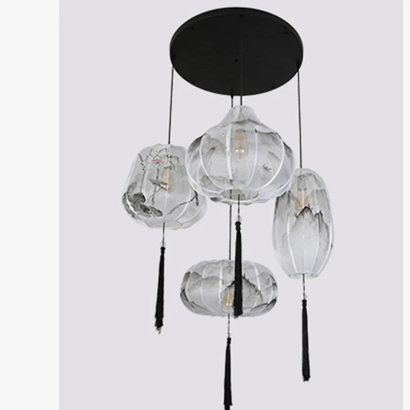 Suspension Style chinois - Éclairage créatif pour hôtel et restaurant