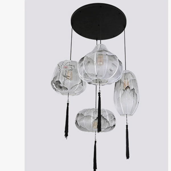 Suspension Style chinois - Éclairage créatif pour hôtel et restaurant