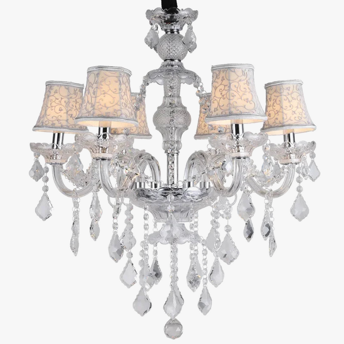Lustre en cristal européen avec bougie maison