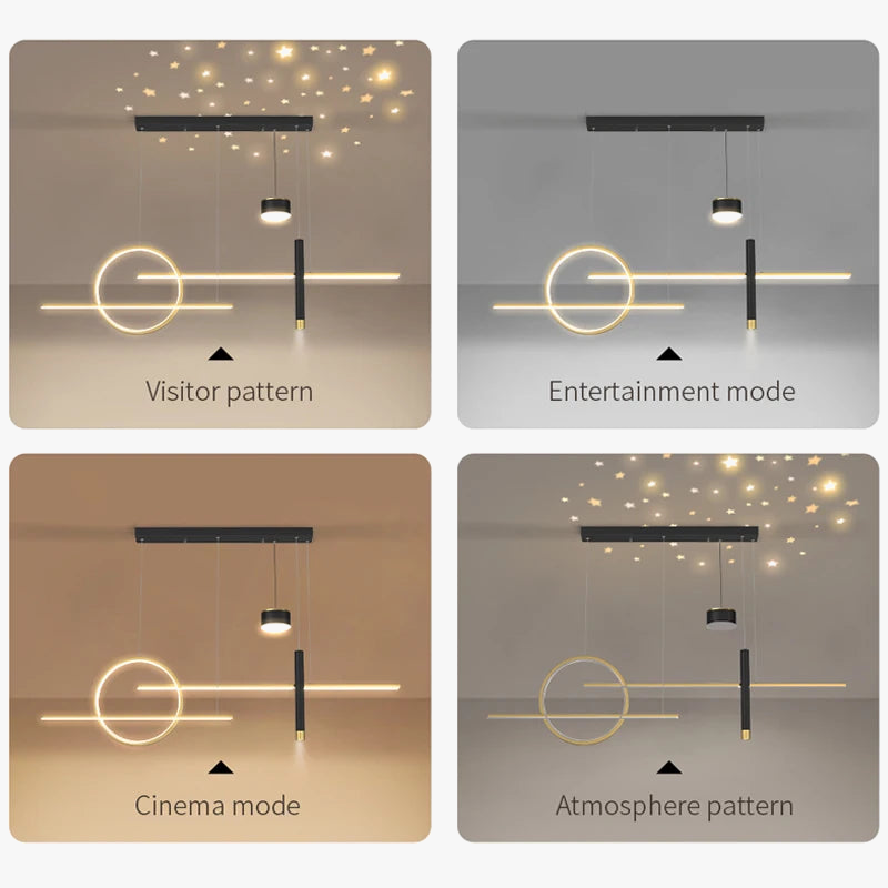 Style Nordique : Suspension LED Luminaire Abajur