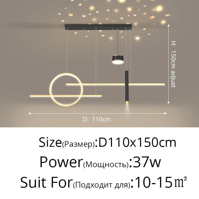 Style Nordique : Suspension LED Luminaire Abajur