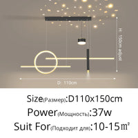 Style Nordique : Suspension LED Luminaire Abajur