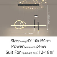 Style Nordique : Suspension LED Luminaire Abajur