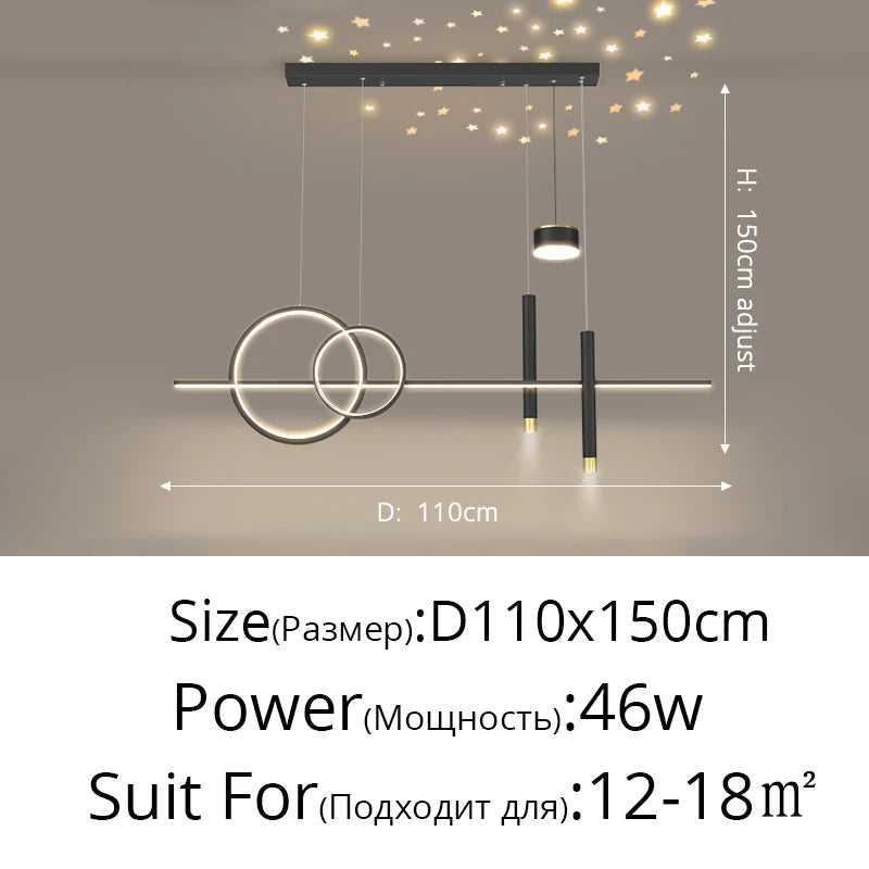 Style Nordique : Suspension LED Luminaire Abajur