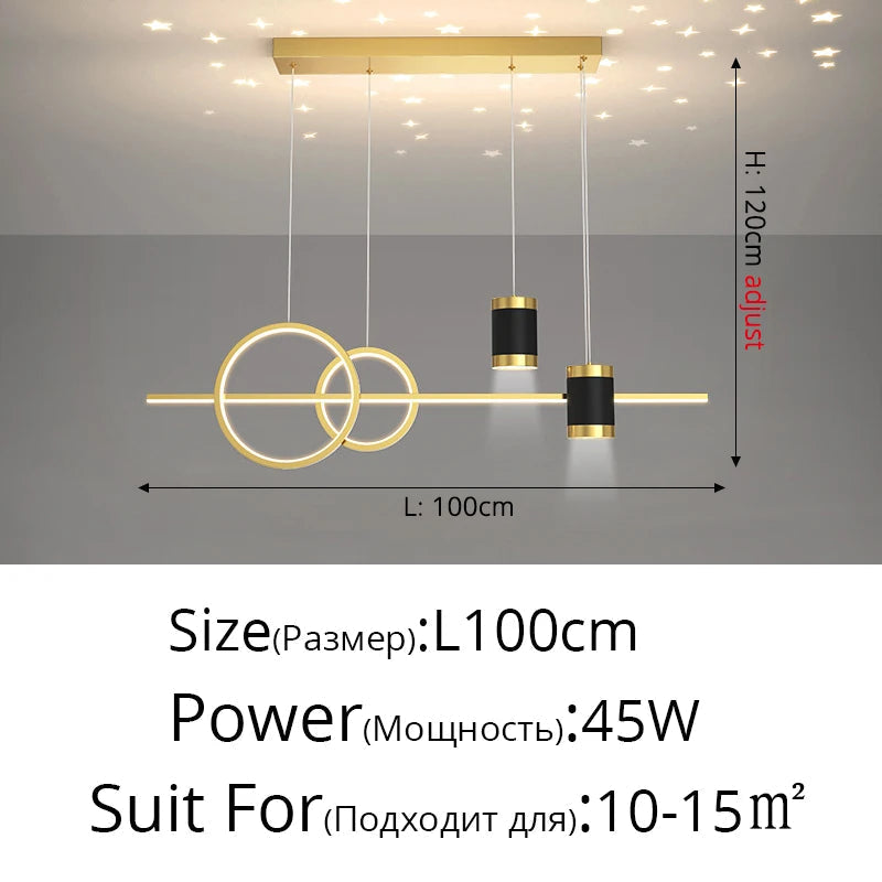 Style Nordique : Suspension LED Luminaire Abajur