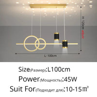 Style Nordique : Suspension LED Luminaire Abajur