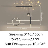 Style Nordique : Suspension LED Luminaire Abajur | Marco Lucetti B Noir / Blanc froid Pas de télécommande