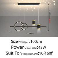 Style Nordique : Suspension LED Luminaire Abajur | Marco Lucetti E Noir / Blanc froid Pas de télécommande