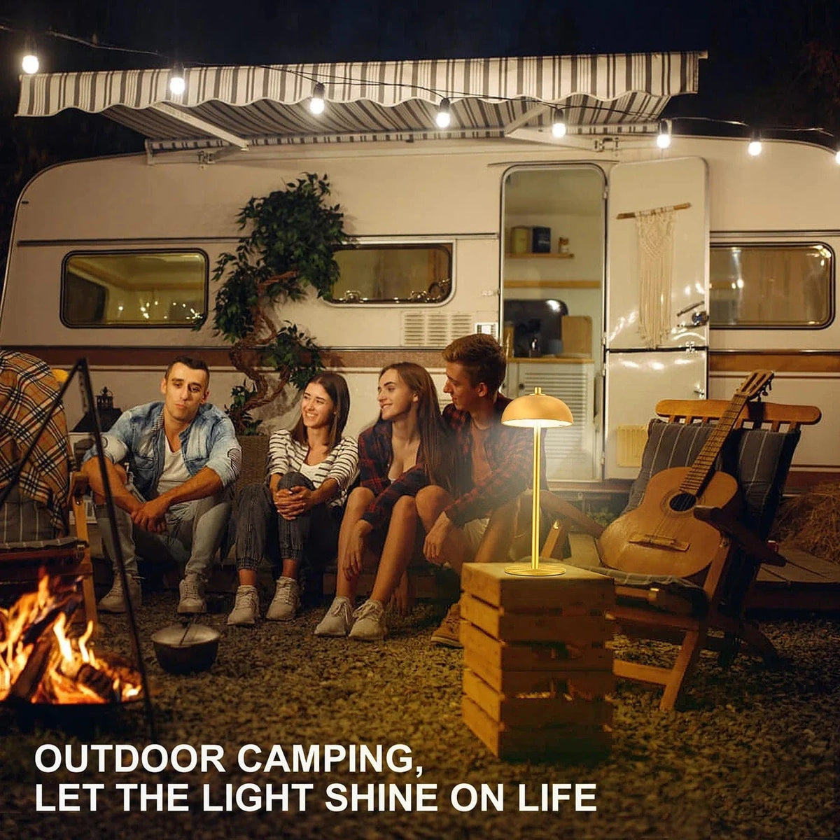 SUBORT Lampe de Table Champignon Tactile Rechargeable - Éclairage d'Ambiance USB-C | Marco Lucetti