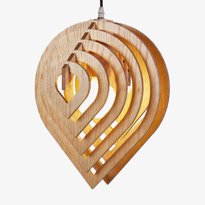 Suspension 3D de style nordique en bois