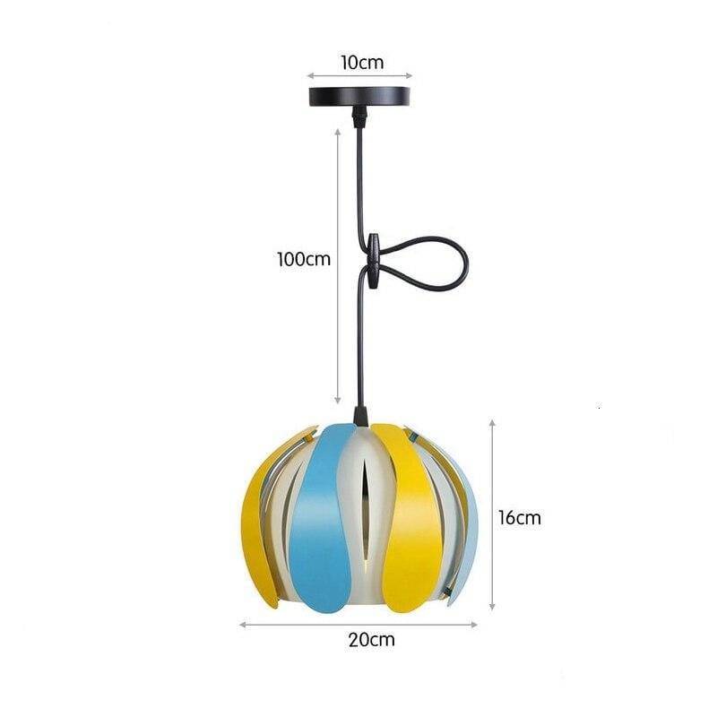 Suspension à LED Color Ronah | Marco Lucetti Bleu et jaune - 20cm