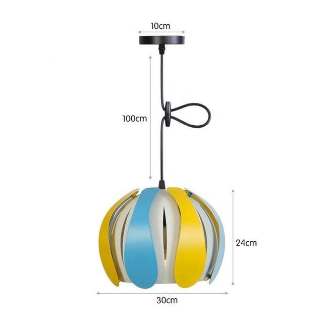 Suspension à LED Color Ronah | Marco Lucetti Bleu et jaune - 30cm