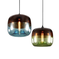 Suspension à LED en verre coloré Apple. | Marco Lucetti