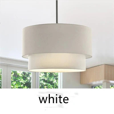 Suspension Abat-jour Style Lin Moderne