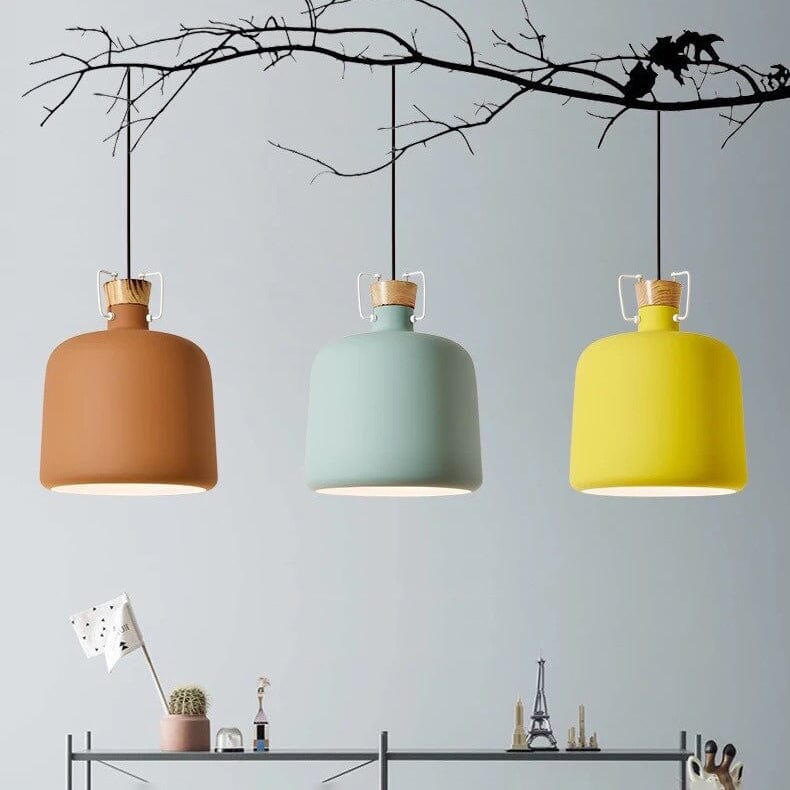 Suspension Abner: Style industriel coloré | Marco Lucetti