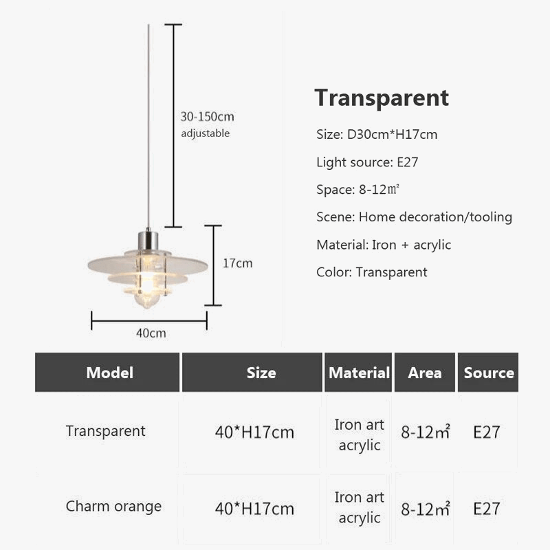 Suspension Acrylique Design | Marco Lucetti