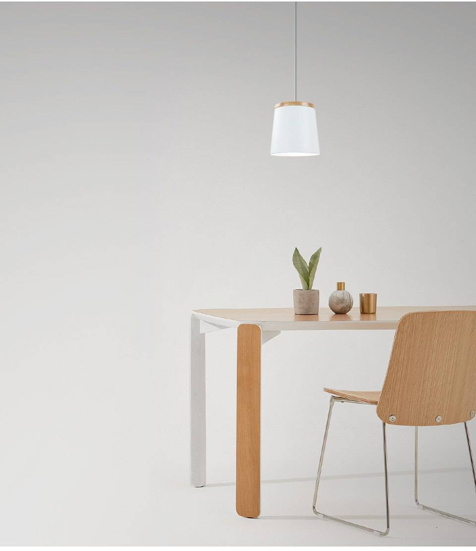 Suspension Aisilan - Design Bois et Métal Blanc | Marco Lucetti