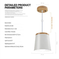Suspension Aisilan - Design Bois et Métal Blanc | Marco Lucetti
