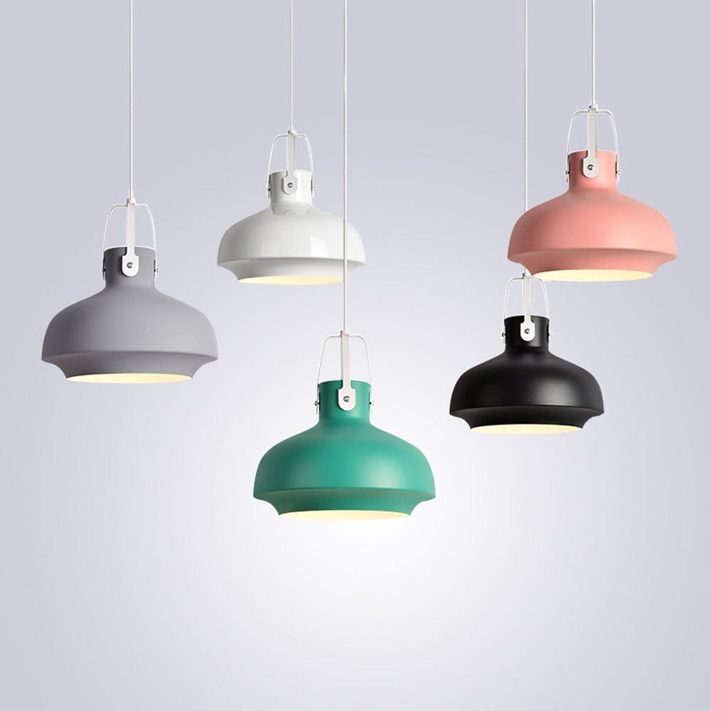 Suspension Aliza : Design Industriel avec Abat-jour Coloré | Marco Lucetti