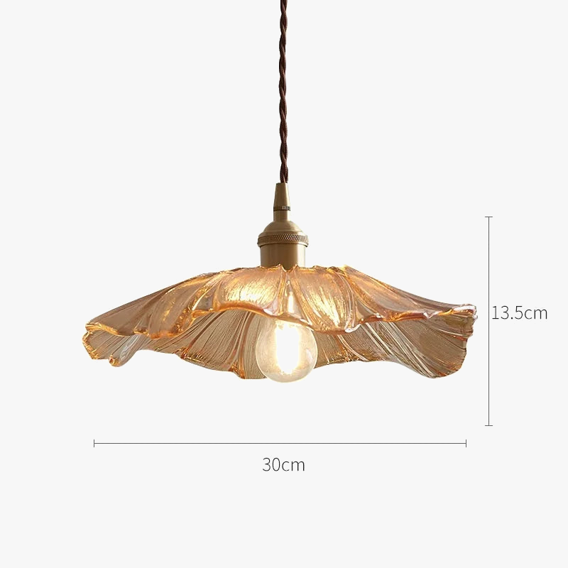 Suspension Américaine Fleur de Verre pour Décoration Intérieure