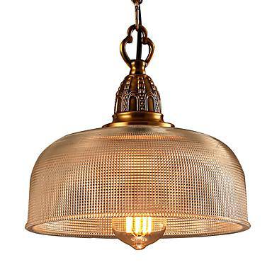 Suspension Antique Industrielle Dorée à LED -  design américain | Marco Lucetti