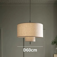 Suspension Art en lin pour un style nordique et moderne | Marco Lucetti D60cm