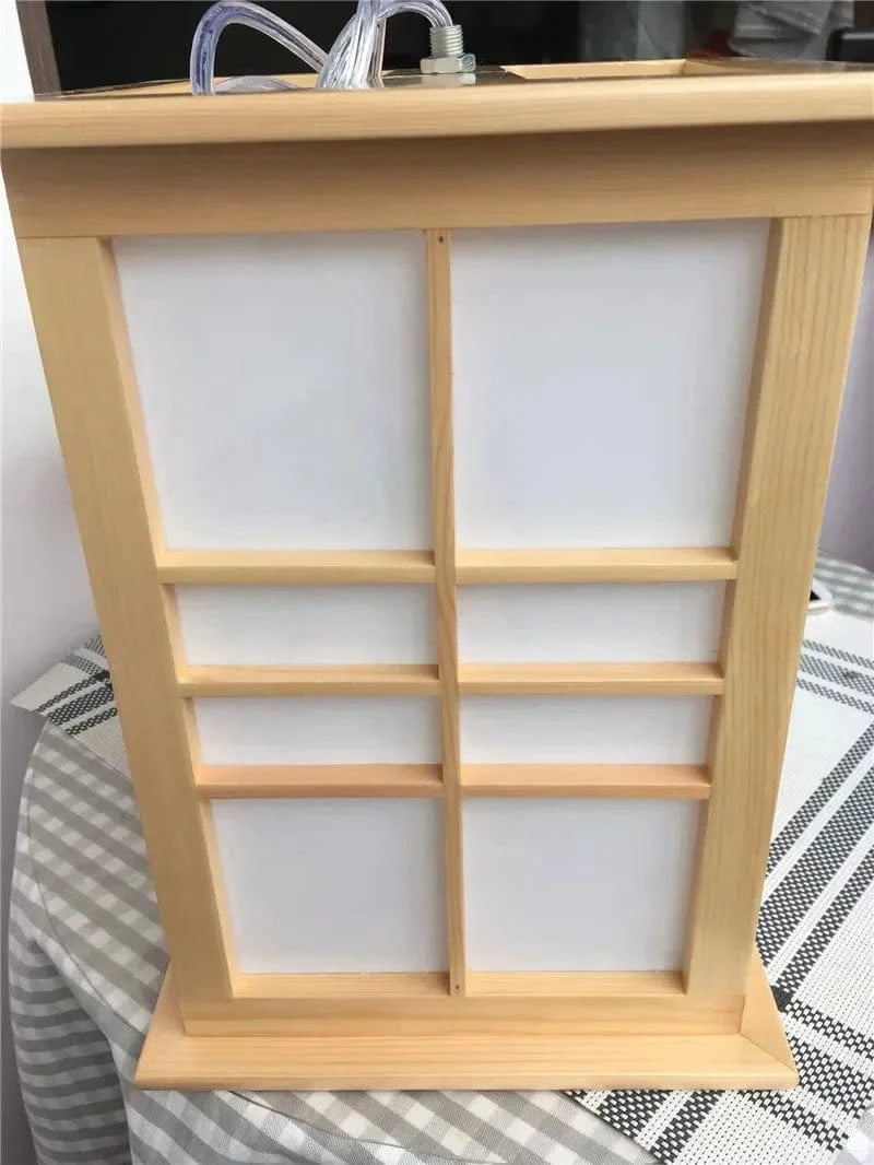 Suspension artistique en bois de style japonais | Marco Lucetti