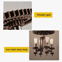 Suspension artistique en fer de Style Industriel Vintage - LuminArt | Marco Lucetti