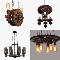 Suspension artistique en fer de Style Industriel Vintage - LuminArt | Marco Lucetti