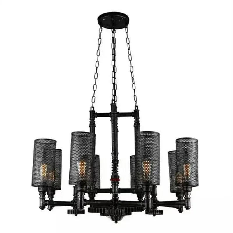 Suspension artistique en fer de Style Industriel Vintage - LuminArt | Marco Lucetti