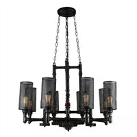 Suspension artistique en fer de Style Industriel Vintage - LuminArt | Marco Lucetti